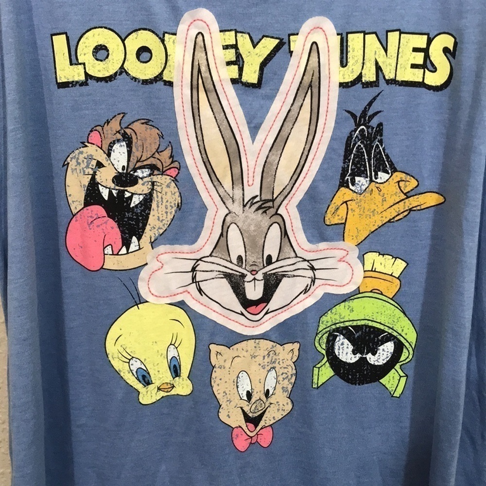 Looney Tunes Embroidered Patchwork Character Tank… - image 2